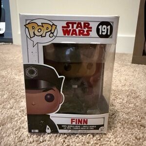 New in box, Star Wars Finn Funko Pop Figure